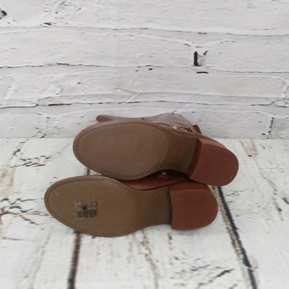 Michael Kors Heather Leather Wide Calf Riding Boots - Picture 6 of 9